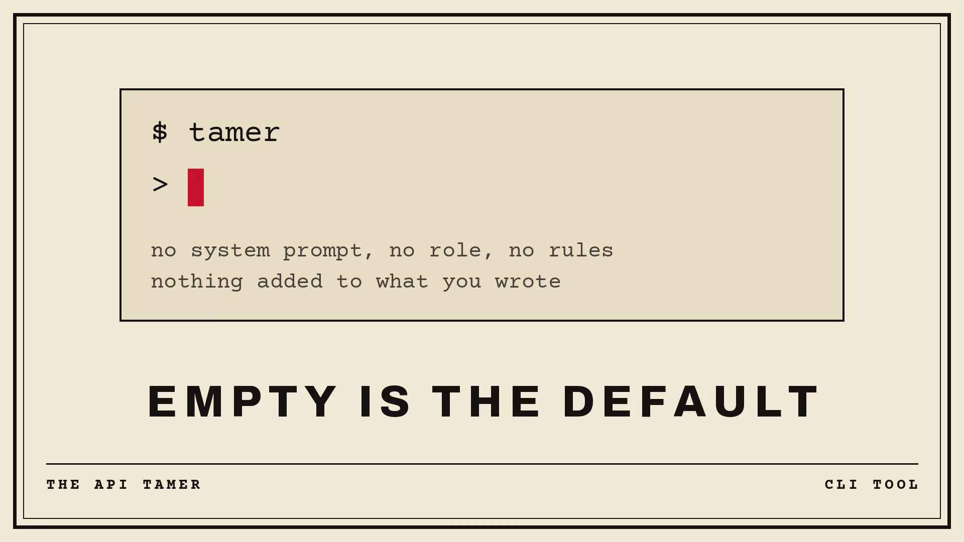 The API Tamer